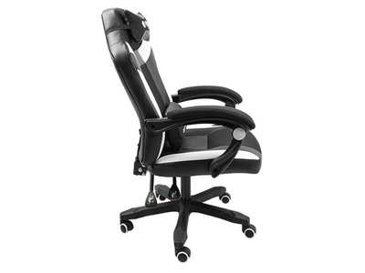 Karrige lojërash Fury Avenger M+, 150 kg, e zezë/e bardhë