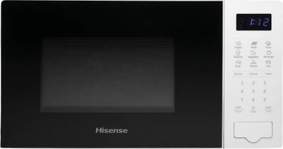 Furrë me mikrovalë Hisense H20, 20L, digjitale, e bardhë