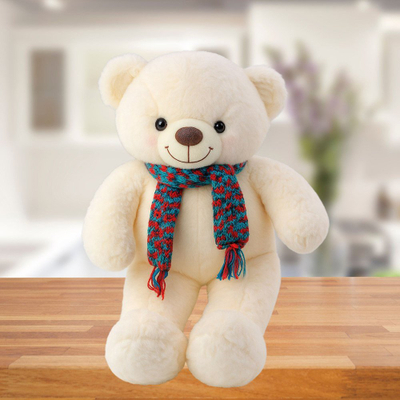 Ari prej pelushi, 55cm, i bardhë