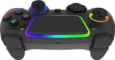 Gamepad wireless AQIRYS Themis për PS4, PC edhe iOS, i zi