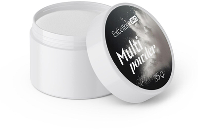 Акрилна пудра за нокти Excellent Pro Multi Powder, 35g, транспарентна