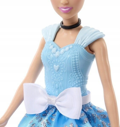 Kukull Disney Princess Cinderella, 32.5 cm, me fustan mbretëror dhe aksesorë, shumëngjyrëshe