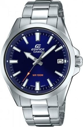 Orë dore Casio Edifice EFV-100D-2AVUEF, për meshkuj, analoge, argjendi me blu