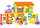 Set blloqesh ndërtimi Bounn Yellow House with Swing, 102 copa, e verdhë
