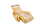 56803 SHIMMERING GOLD LOUNGE 1.75mx1.19mx61cm