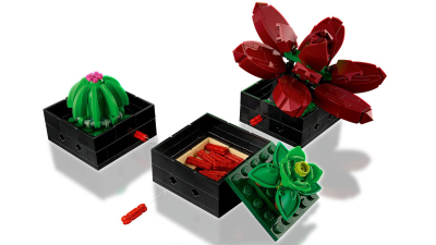 Set LEGO Creator Succulents 10309, Botanical Collection, dekorativ, shumëngjyrësh