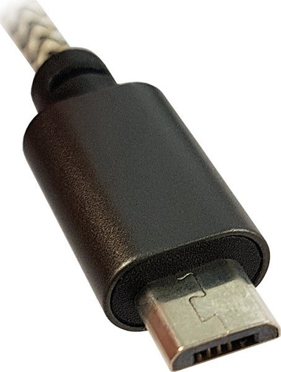 Kabllo USB LC Power, USB në Micro USB, 2 A, 1 m, argjendi