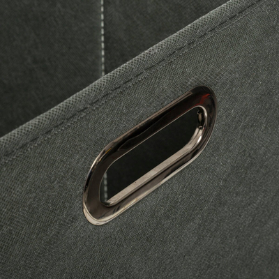 Shportë prej cope 5five Simply Smart Fabric Basket, 31x31cm, katrore, gri me jeshile
