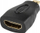 Adapter HDMI në Micro HDMI Vivanco 47089, me kontakte të veshme me ar, ngjyrë e zezë