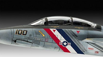 Model avioni Revell F-14D Super Tomcat, shkalla 1:100, plastik, gri