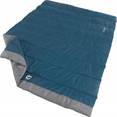 Jorgan kampingu Outwell Canella Duvet, 200 x 135 cm, poliester, blu e errët