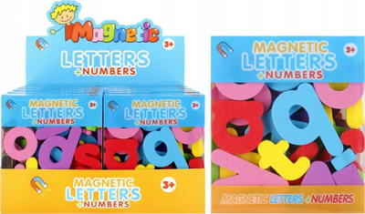 Lodër edukative magnetike Mega Creative 524376, shkronja dhe numra EVA, shumëngjyrëshe