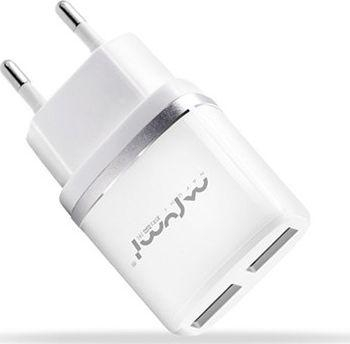 Karikues Nafumi Q19 (25826), 2x USB-A, 2.1 A, i bardhë