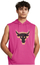 Маица без ракави со капуч Under Armour, спортска, розова