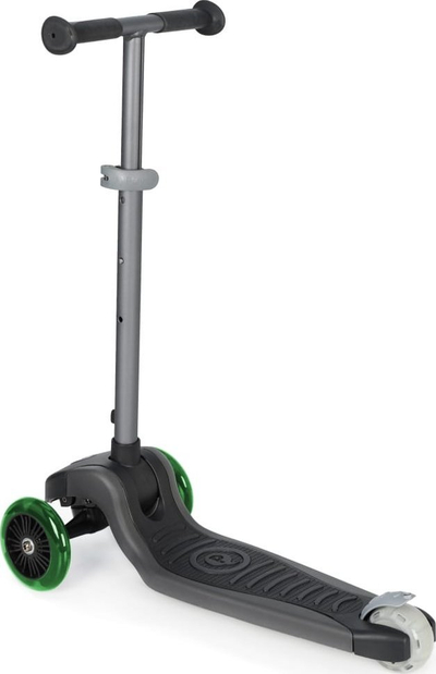 Trotinet Qplay Future Eco, me drita LED, 3 rrota, jeshil