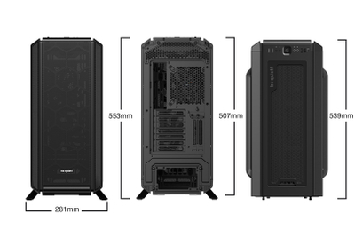 Kuti PC Be Quiet Silent Base 802 Window, ATX Midi Tower, xham i temperuar, e zezë