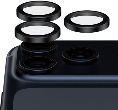 Mbrojtës kamere PanzerGlass Hoops Ceramic II, për iPhone 17 Pro 17 Pro Max 16 Pro 16 Pro Max, i zi