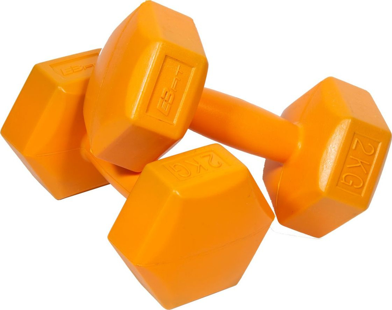 Set pesha dore EB Fit Dumbbells 1027029, 2 x 2 kg, bituminoze, të zeza