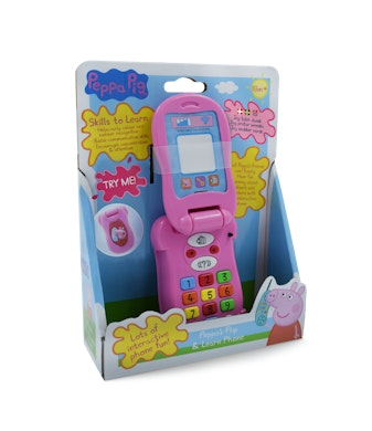 Telefon lodër Peppa Pig Flip & Learn, interaktiv, finlandisht, rozë