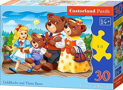 Puzzle Castorland Goldilocks and Three Bears, 30 elemente