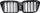Grillë para BMW X3 G01 F97 X4 G02 F98 Facelift, Dual Line, gloss black