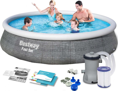 Pishinë Bestway Fast Set, 13FT,396 x 84 cm