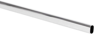 Tub oval çeliku Intercable, 30x15mm, gjatësi 1000mm, krom