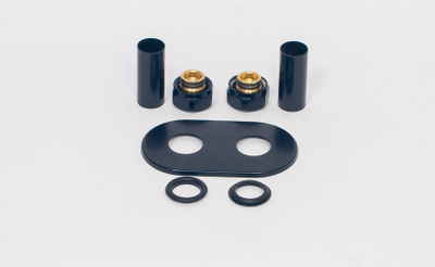 Set maskues Vario Term Concealing PEX, rozetë dyshe 3/4", e zezë mate