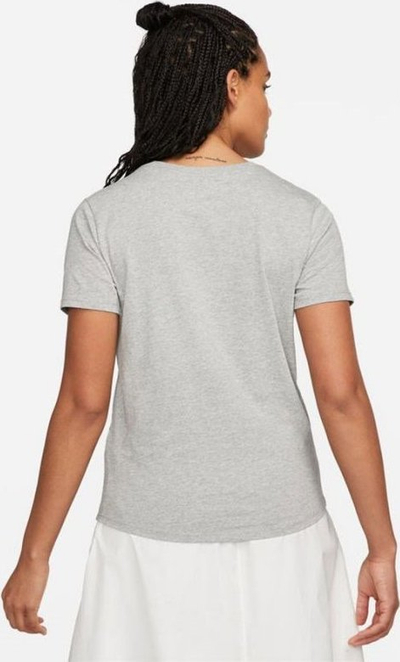 Блуза Најк Спортсвеар Клуб Есеншел за жени, памук полиестер, светло сива