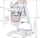 Karrige e lartë dhe lëkundëse për bebe High Chair Swing Indigo, pozicione të rregullueshme, tapiceri PVC, e zezë