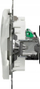 Prizë rrjeti Schneider Sedna Design, 1x RJ45 STP, e bardhë