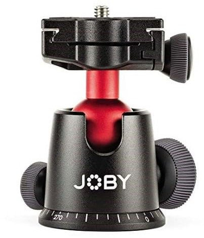 Kokë topi për tripod Joby Ball Head 5K, deri 5 kg, e zezë dhe e kuqe
