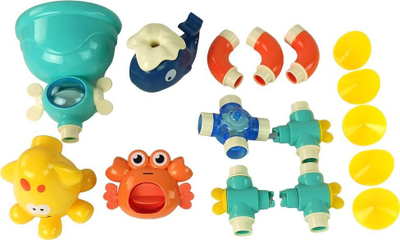 Lodër për vaskë Bath Sprinkler Sea Animals, set 3 pjesë, shumëngjyrëshe
