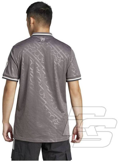 Fanellë futbolli Adidas Real Madrid 3, performance, me mëngë të shkurtra, gri