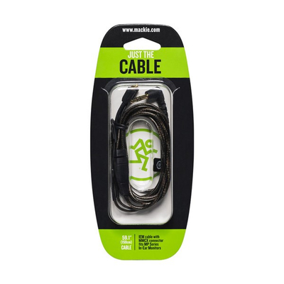 Kabllo audio Mackie MP Series MMCX Cable Kit, 150 cm, MMCX në 3.5mm TRS, i zi