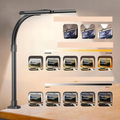 Llambë tavoline LED për monitor, 80 cm, dritë që e rregullon vetë, e zezë