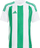 Fanellë futbolli adidas Striped 24 Jr IW2138, për fëmijë, poliester i ricikluar, jeshile e bardhë