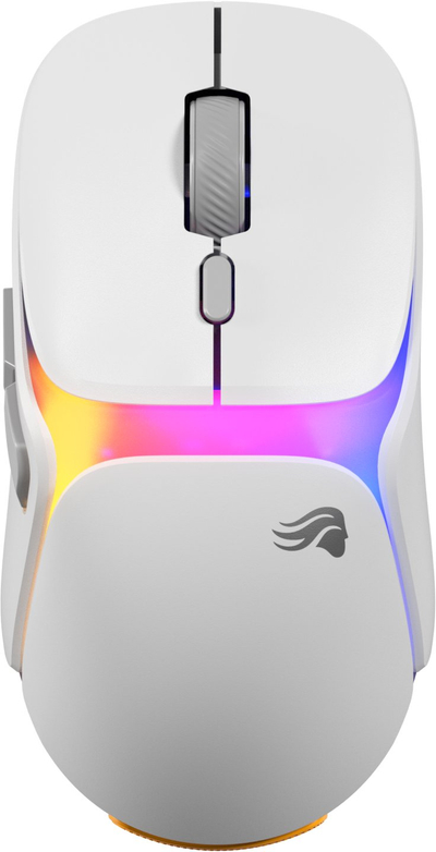 Maus gaming Glorious Model O3 Wireless InfinitePlay, 2.4GHz Bluetooth USB C, i bardhë