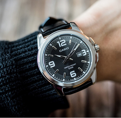 Orë për meshkuj Casio MTP-1314L-8AVEF, e zezë