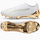Këpucë futbolli Puma Ultra 6 Ultimate FG, taban TPU, për fushë natyrale, të bardha me ari