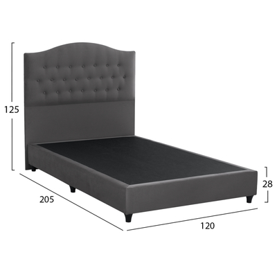 Shtrat Malena HM647.10, velvet, 120x200 cm, gri