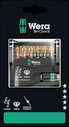 Set bite Wera Bit-Check 12 Diamond 1 SB, 12 copa