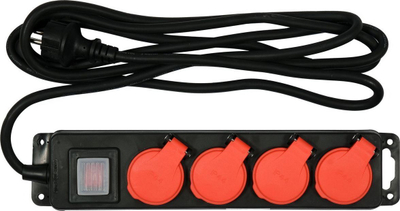 Zgjatës elektrik Yato YT-81841, 4 presa, 3 m, IP44, i zi