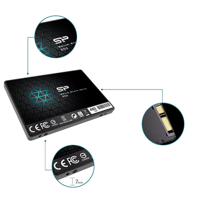 Disk SSD Silicon Power Slim S55, 2.5\", 480GB, SATA III