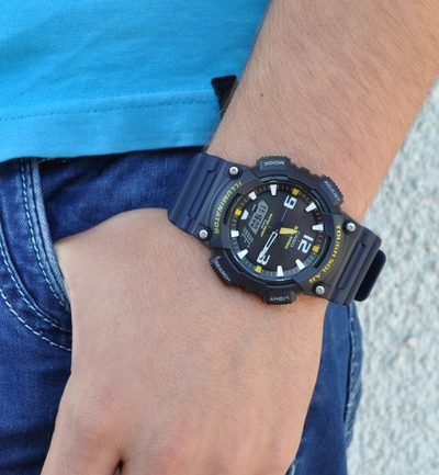 Orë për meshkuj Casio, e kaltërt