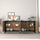 Buffet Kruden HM9446.11, melaminë, 180x40x78.6cm, i zi natyral