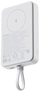 Karikues portativ Xiaomi Magnetic Power Bank 33W 10000mAh, karikim wireless magnetik, me kabllo USB C t’ngjitur, i bardhë