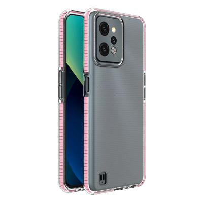 Kapotë telefoni Hurtel Spring Case Realme C31, silikoni, rozë e çelët