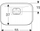 Lavabo Geberit MyDay 245460600, 60x40 cm, qeramikë sanitare, e bardhë