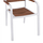 Kolltuk alumini BRONCA, 54.2×59×83.5 cm (HM5130.02), bardhë